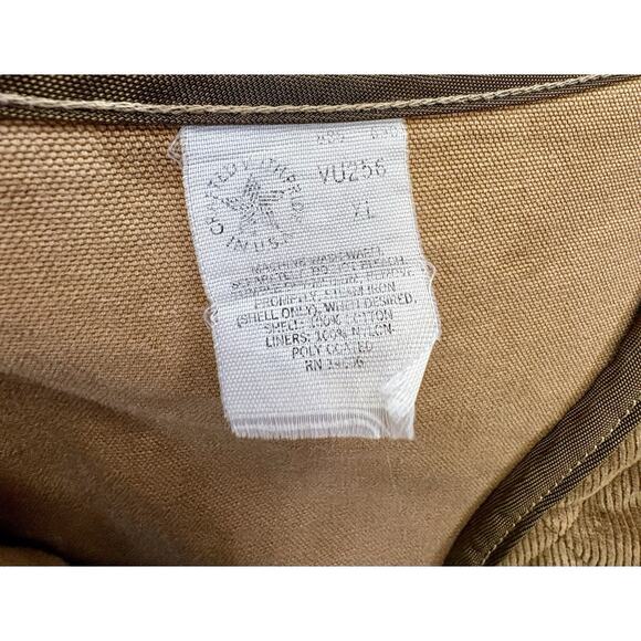 Vintage Carhartt Hunting Vest Brown Duck Game Pouches Men’s XL - Picture 5 of 10